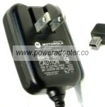 MOTOROLA PSM5185A CELL PHONE CHARGER 5VDC 550mA Mini USB AC ADAP - Click Image to Close